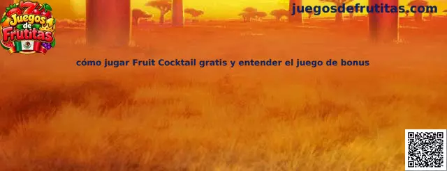 Imagen ilustrativa de Fruit Cocktail para aprender a identificar carretes, frutas y funciones del juego de bonus