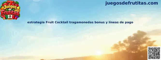 Imagen ilustrativa de la tragamonedas Fruit Cocktail y sus símbolos de frutas, líneas de pago y funciones de bonificación